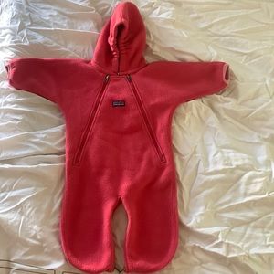 Patagonia fleece onesie.